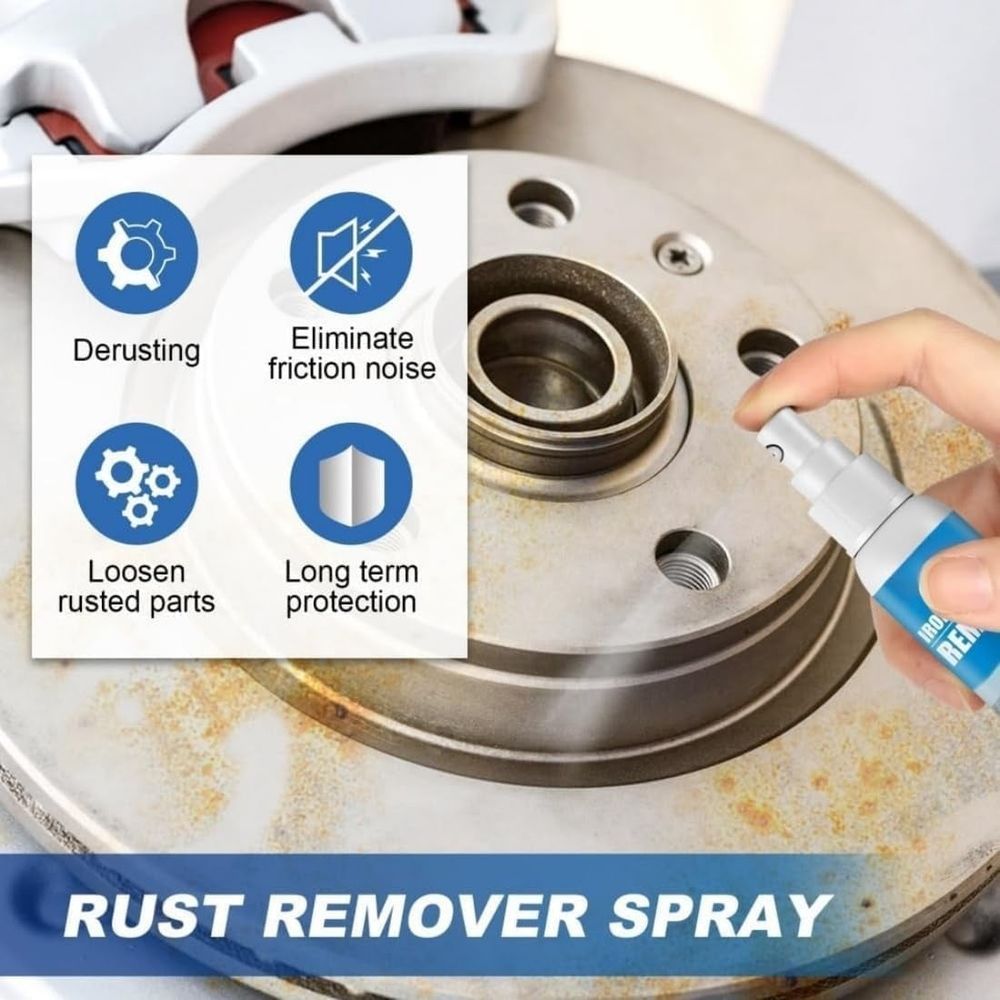 100ml Iron Powder Remover Spray,  New Concentrate Iron Powder Remover, Quick-Acting Automotive Rust RemoverSpray for Vehicles, Metal, Bikes, Tools, Cars & Household Surface