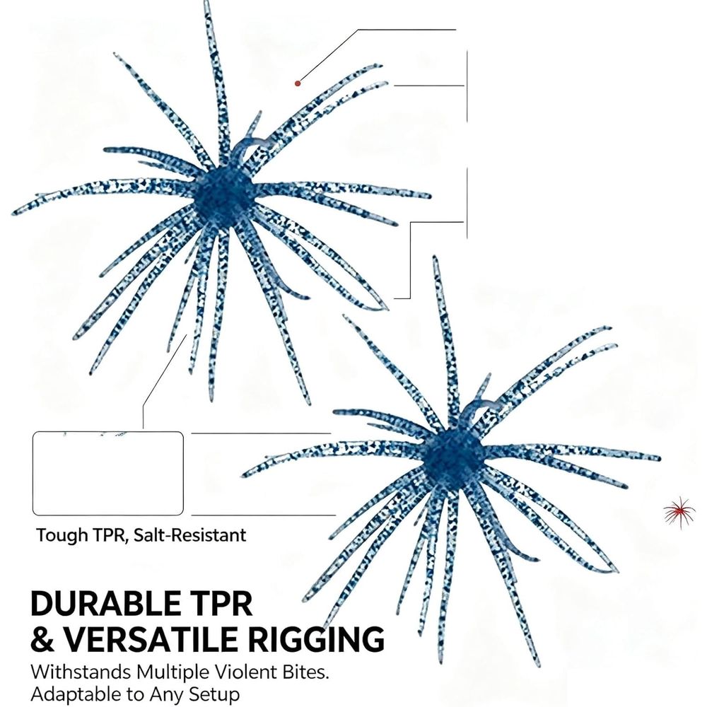 Simulation Sea Urchin Bait, Sea Urchin Bait, Tentacle Creature Lure, Durable  Material Swimbait, for Lake Fishing