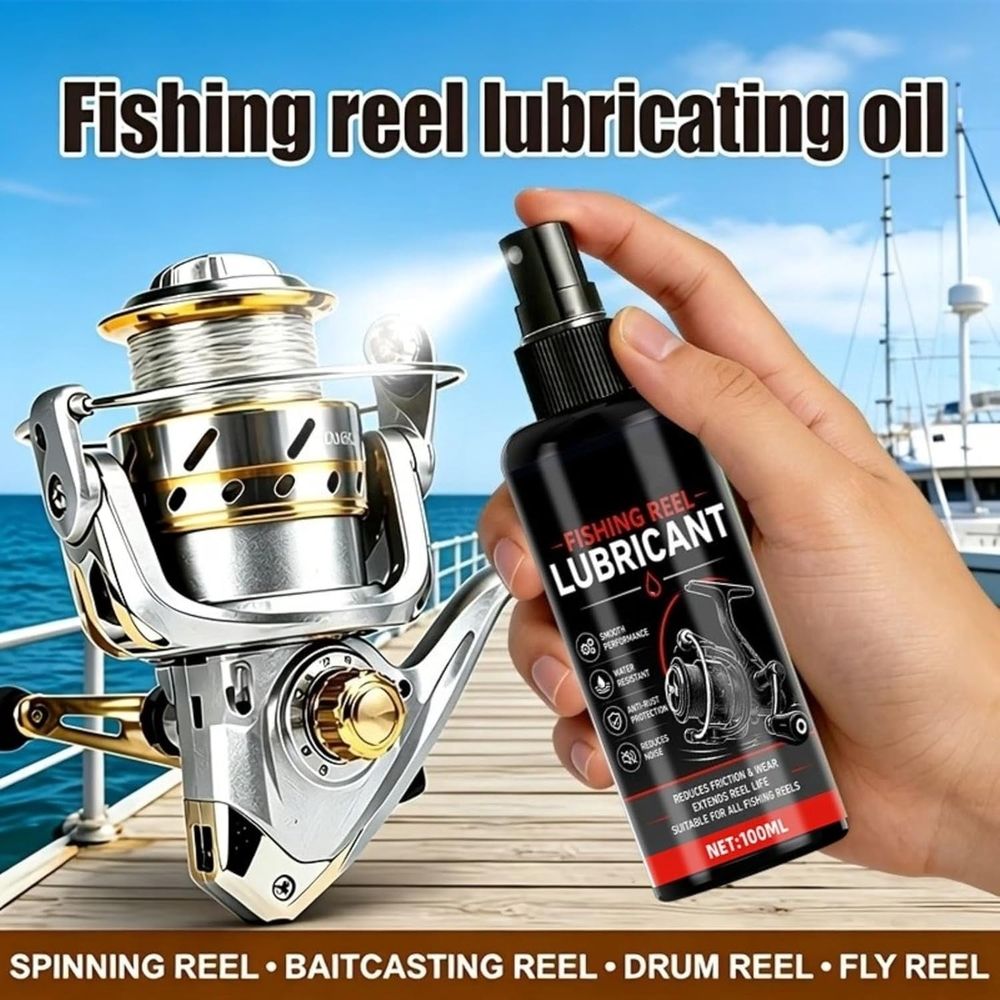 Fishing Reel Cleaner and Lubricant, Reel Maintenance Oil with Rust Protection for Spinning,  aConventional Reels