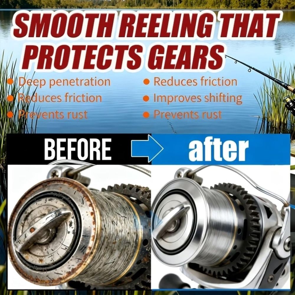 Fishing Reel Cleaner and Lubricant, Reel Maintenance Oil with Rust Protection for Spinning,  aConventional Reels