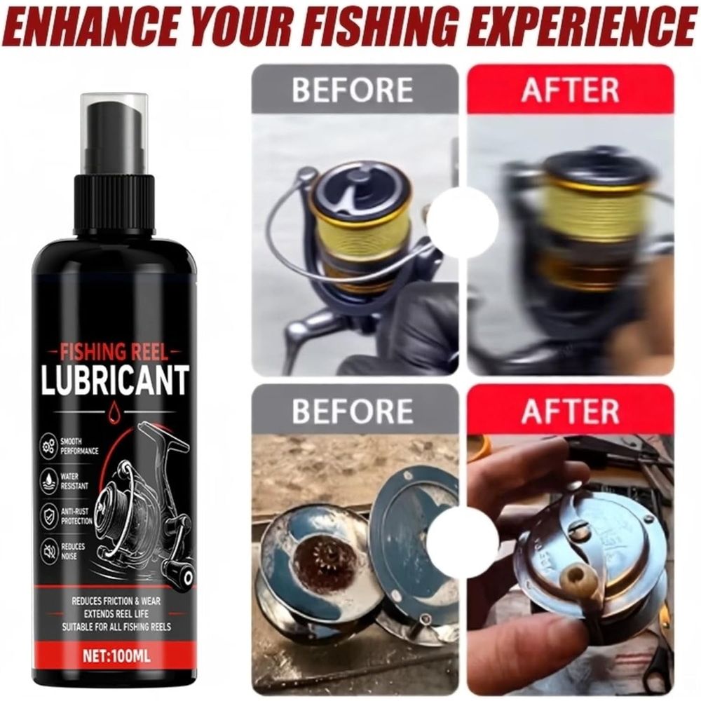 Fishing Reel Cleaner and Lubricant, Reel Maintenance Oil with Rust Protection for Spinning,  aConventional Reels