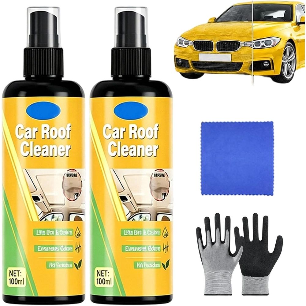 Deep Cleaning Car Roof Cleaner, Multi-purpose Car Headliner Deep Cleaning Cleaner, No Need to Remove the Headliner or Soak It, All-Purpose Powerful Cleaner for Cars Interior