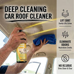 Deep Cleaning Car Roof Cleaner, Multi-purpose Car Headliner Deep Cleaning Cleaner, No Need to Remove the Headliner or Soak It, All-Purpose Powerful Cleaner for Cars Interior