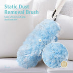 30 Count Heavy Duty Duster Refills with Extendable Handle Starter Kit,360° Disposable Microfiber Feather Dusters