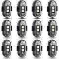 12PCS Wireless Led Strobe Lights, Wireless LED Strobe Lights with Remote Control, 7 Colors IP65 Waterproof USB High Brightness Anti-Collision for Car Motorcycle Drone