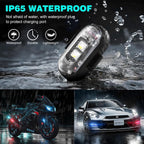 12PCS Wireless Led Strobe Lights, Wireless LED Strobe Lights with Remote Control, 7 Colors IP65 Waterproof USB High Brightness Anti-Collision for Car Motorcycle Drone