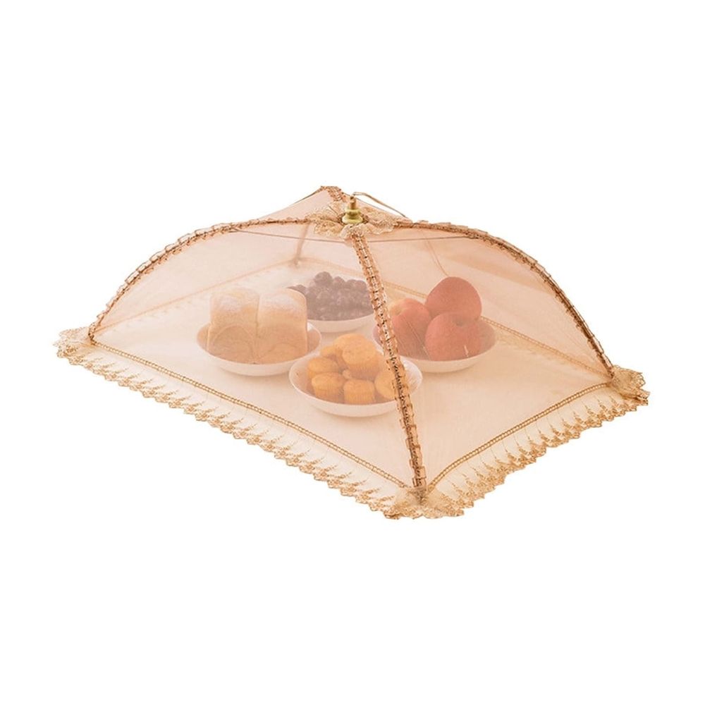 Foldable Mesh Food Cover - Vegetable Tent Umbrella for Outdoor Dining - Reversible Plants Protector Screen for Picnic Camping BBQ Parties - Extra Large 31.5 Inch Dome Shape for Kitchen Table Bowls