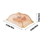 Foldable Mesh Food Cover - Vegetable Tent Umbrella for Outdoor Dining - Reversible Plants Protector Screen for Picnic Camping BBQ Parties - Extra Large 31.5 Inch Dome Shape for Kitchen Table Bowls