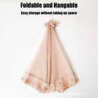 Foldable Mesh Food Cover - Vegetable Tent Umbrella for Outdoor Dining - Reversible Plants Protector Screen for Picnic Camping BBQ Parties - Extra Large 31.5 Inch Dome Shape for Kitchen Table Bowls