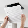 Bathroom Vent Cover Spring Loaded Quiet Durable Construction Efficient Airflow