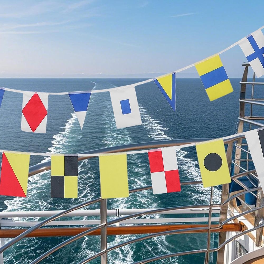 Marine Signal Banners Assorted Color Comprehensive Set for Efficient Sea Activities