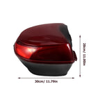 Durable Dark Red Motorcycle Storage Case for Riding Essentials 1Set