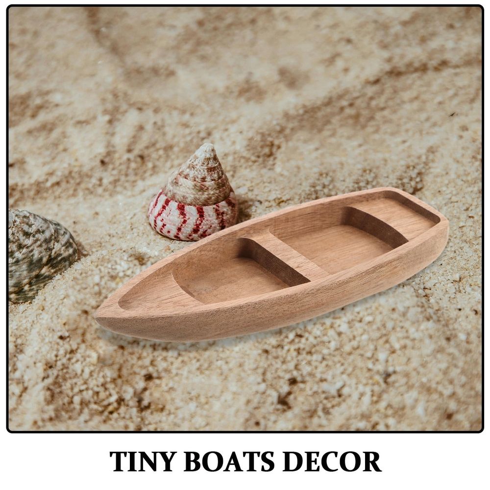 Stunning Small Wooden Boat Model for Desk Decor Expertly Handcarved