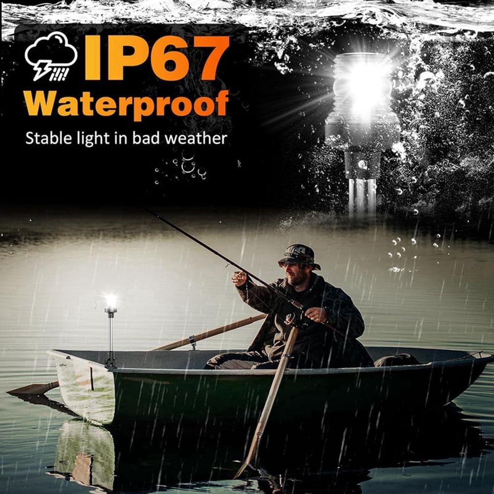 12 Inches Anchor Light Stern Lights for Boats LED Waterproof IP67, White Fold Down Rear Boat Navigation Lights