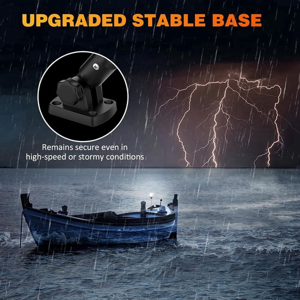 12 Inches Anchor Light Stern Lights for Boats LED Waterproof IP67, White Fold Down Rear Boat Navigation Lights