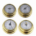 4 Pcs Boat Barometer Clock Thermometer Hygrometer Weather Station Set Wall Mounting Type Brass for Case for Shell Light