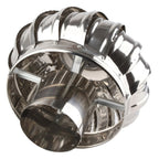 4.33in Stainless Steel Roof Ventilator - Silent, Automatic Wind Turbine Air Vent