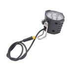 Ebike LED Headlight Accessories 36V 48V Lamp 3pin Built-in Horn Front Light 4 Bulbs for Electric Scooters Bicycles