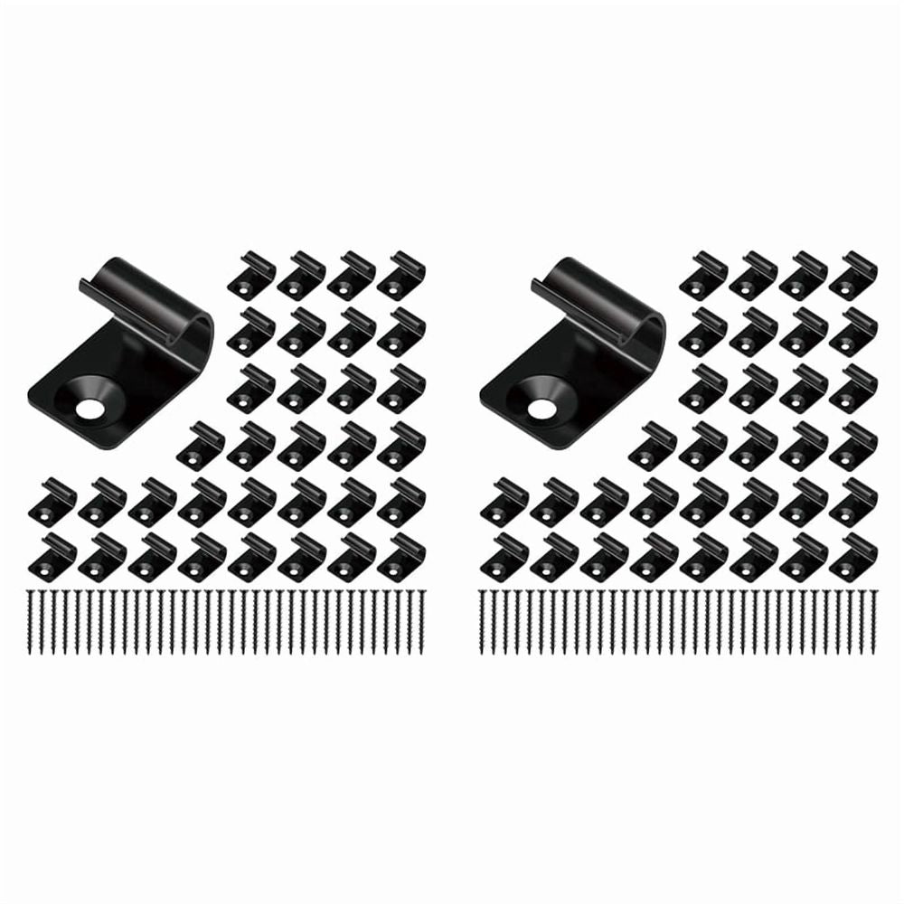 Stainless Steel Clips Deck Clips Universal Decking Clips with Decking Screws for Composite Deck Boards 160 Pack