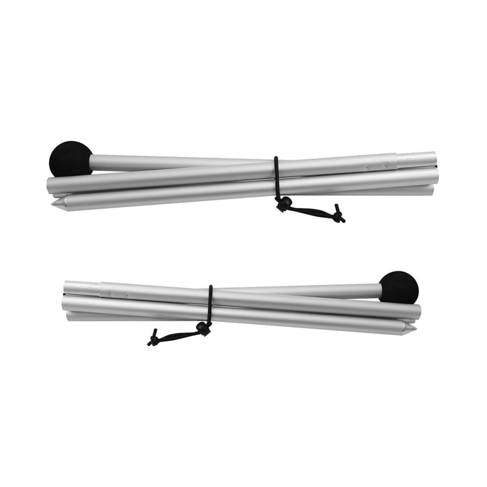 Beach Tent Poles Replacement 4 Packs Foldable Portable Aluminum Alloy Repairing Fixing Accessories for Camping Parties