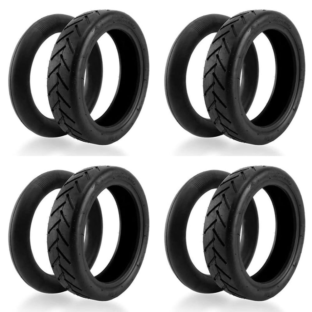 4pcs 8.5 Inch Universal Electric Scooter Tires 8.5X2 Thickened Non-Slip Wear- 81/2X2 Inner and Outer Tires