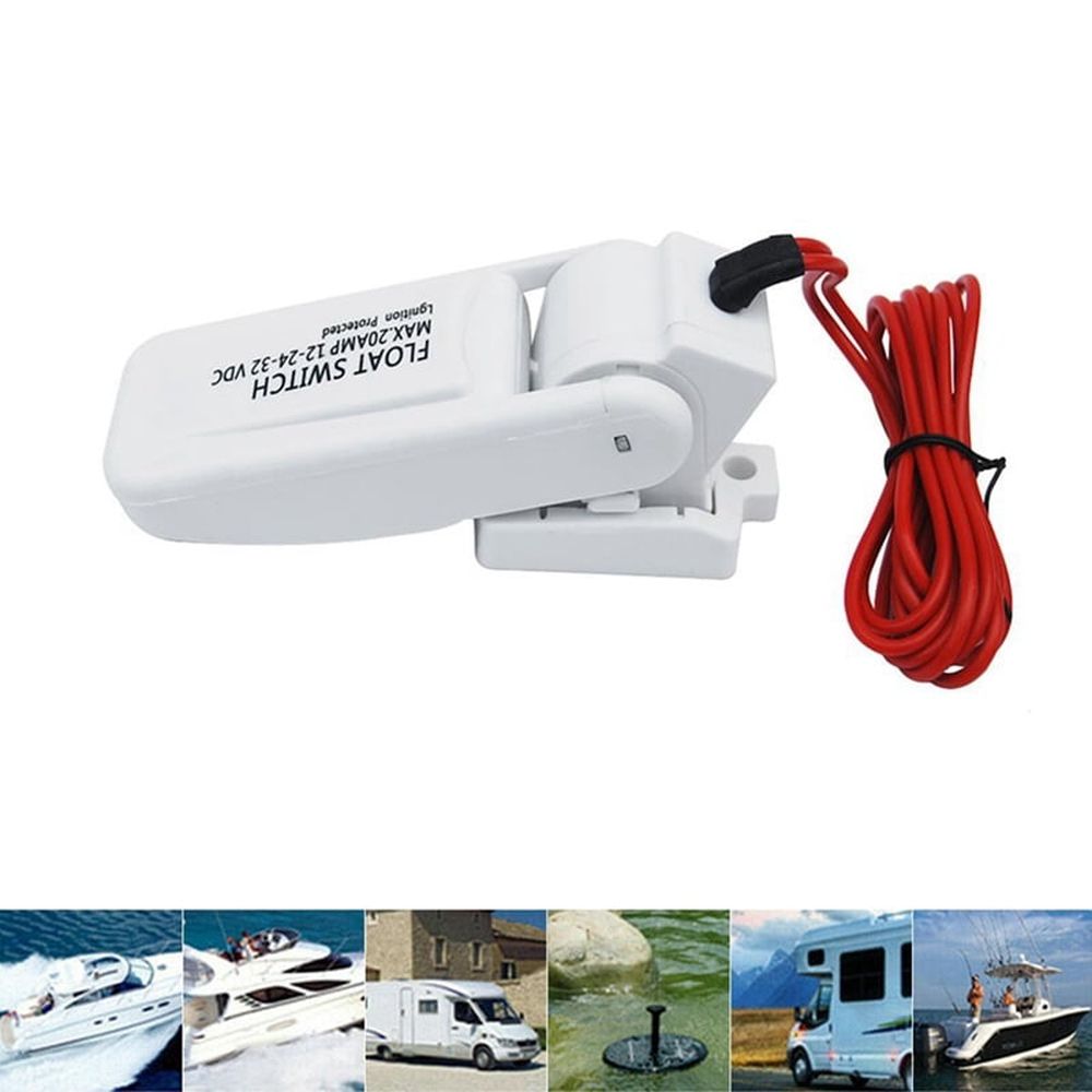 4X Bilge Pump Float Switch Automatic 12V 24V or 32V for Boat Yacht Caravan Camping Marine Fishing Water Pump Auto ON/OFF
