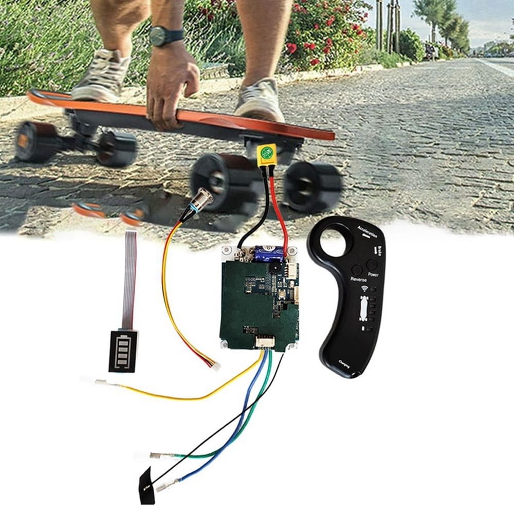 Electric Skateboard Longboard Kit 10S 36V Single Drive ESC Substitute Control Mainboard with Remote for DIY Skateboard