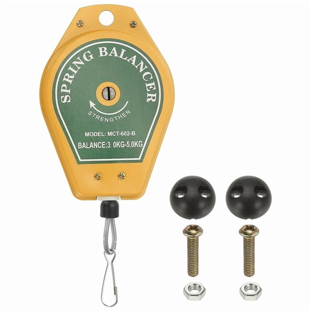 2X Retractable Spring Balancer, Bearing Spring Tool Load Balancer 4 Feet Adjustable Cable Retractor 6.6-11lbs (3-5kg)