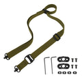 Outdoor Single Point and Two Point Rifle Sling Adjustable Quick Release Padded Shoulder Strap with Swivel Mount for Hunting Shooting Black Green Khaki