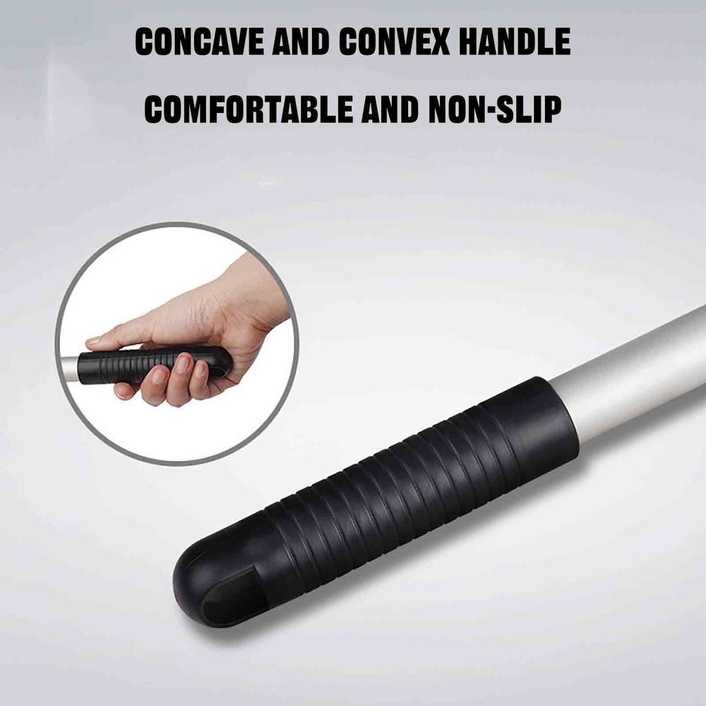 Extendable Car Windshield Cleaning Brush with Microfiber Pad Rotating Head for Interior Exterior Window Defogging