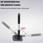 Extendable Car Windshield Cleaning Brush with Microfiber Pad Rotating Head for Interior Exterior Window Defogging