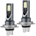 H7 LED Headlight Bulb 2PCS 6500K 600lm Fog Light Bulbs IP68 Waterproof Xenon Headlight Bulbs for 12V Cars Motorcycles Headlight High/Low beams Fog Light DRL