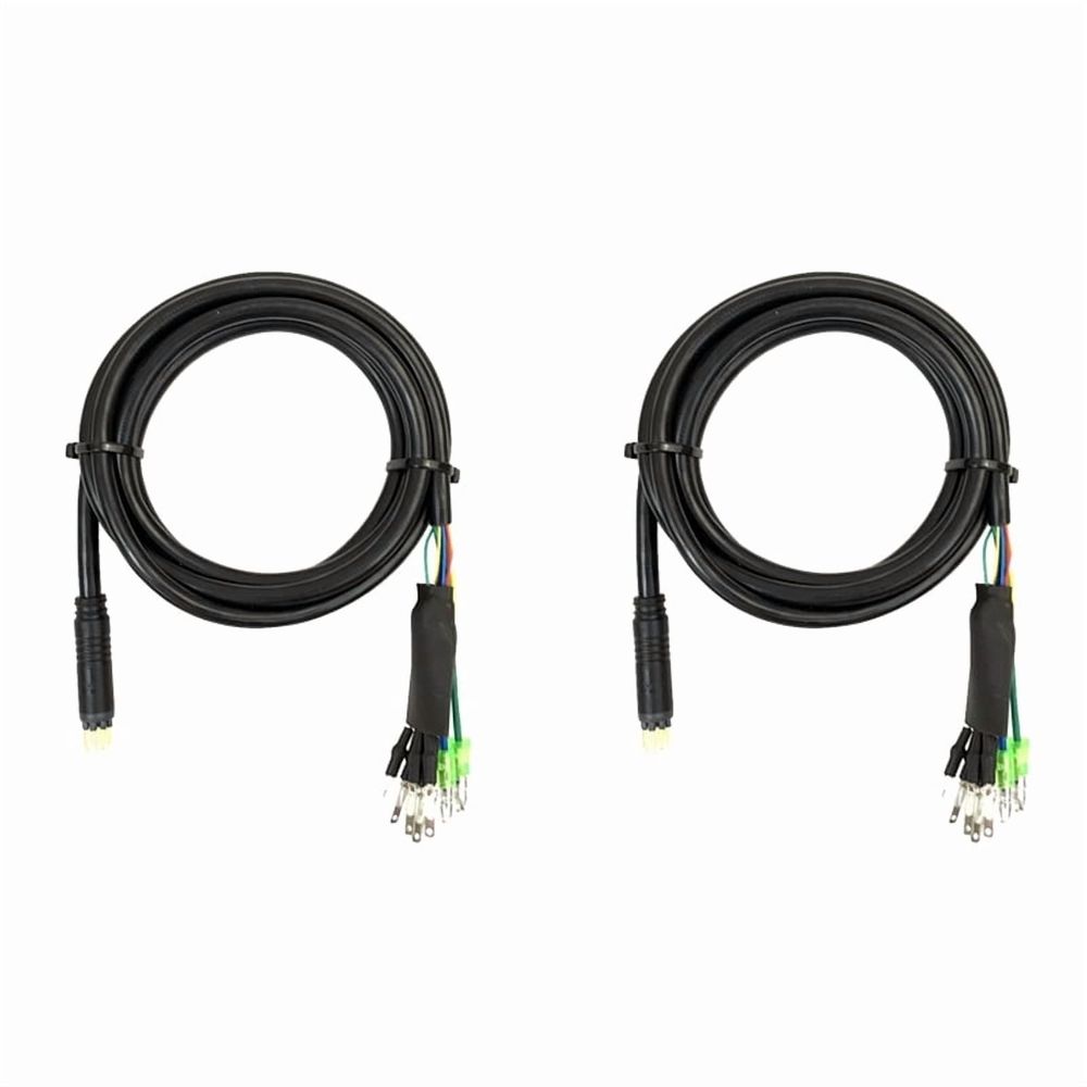 2pcs 1.3Meters  Motor Connector Cable Universal Male 9 Pin Connector Fit EBike Electric Bicycle