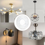 6 Pack Light Fixture Mounting Brackets, Ceiling Light Mounting Plate, Wall Light Mount Blocks with and Nuts