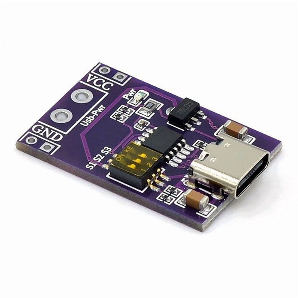 2Pcs Type-C QC PD2.0 PD3.0 to DC Spoof Fast Charge Trigger Poll Detector USB-PD Notebook Power Supply Change Board