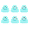 6PCS D-Ring Patch for Inflatable Boat Kayak Dinghy , D-Ring PVC Patch Stand-Up Paddleboard Canoe Rafting Green