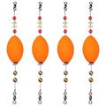 Popping Corks for Saltwater Freshwater Fishing Popper Floats Redfish Speckled Trout Sheepshead Flounder Orange