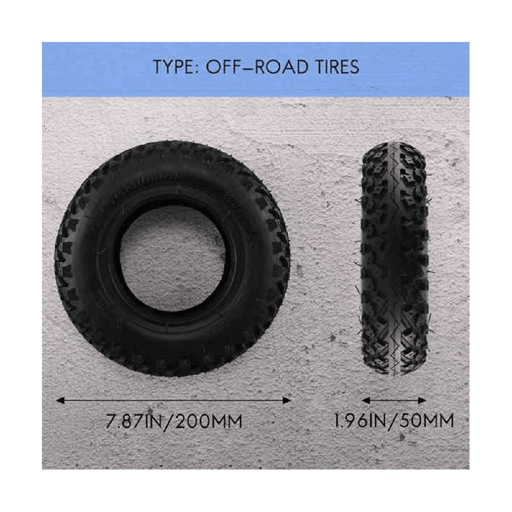 8 Inch Anti-Skid Tire 200x50 -Road Inner Tube for Mini Electric Scooter Wear- Pneumatic