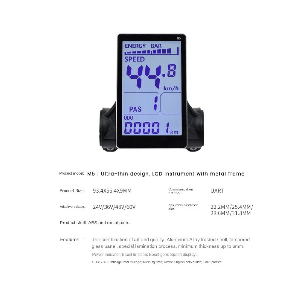 26 Inch LCD Display Meter Mountain Electric Bike
