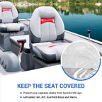 Boat Seat Cover, Outdoor Waterproof Pontoon Captain Boat Bench Chair Seat Cover, Chair y20943