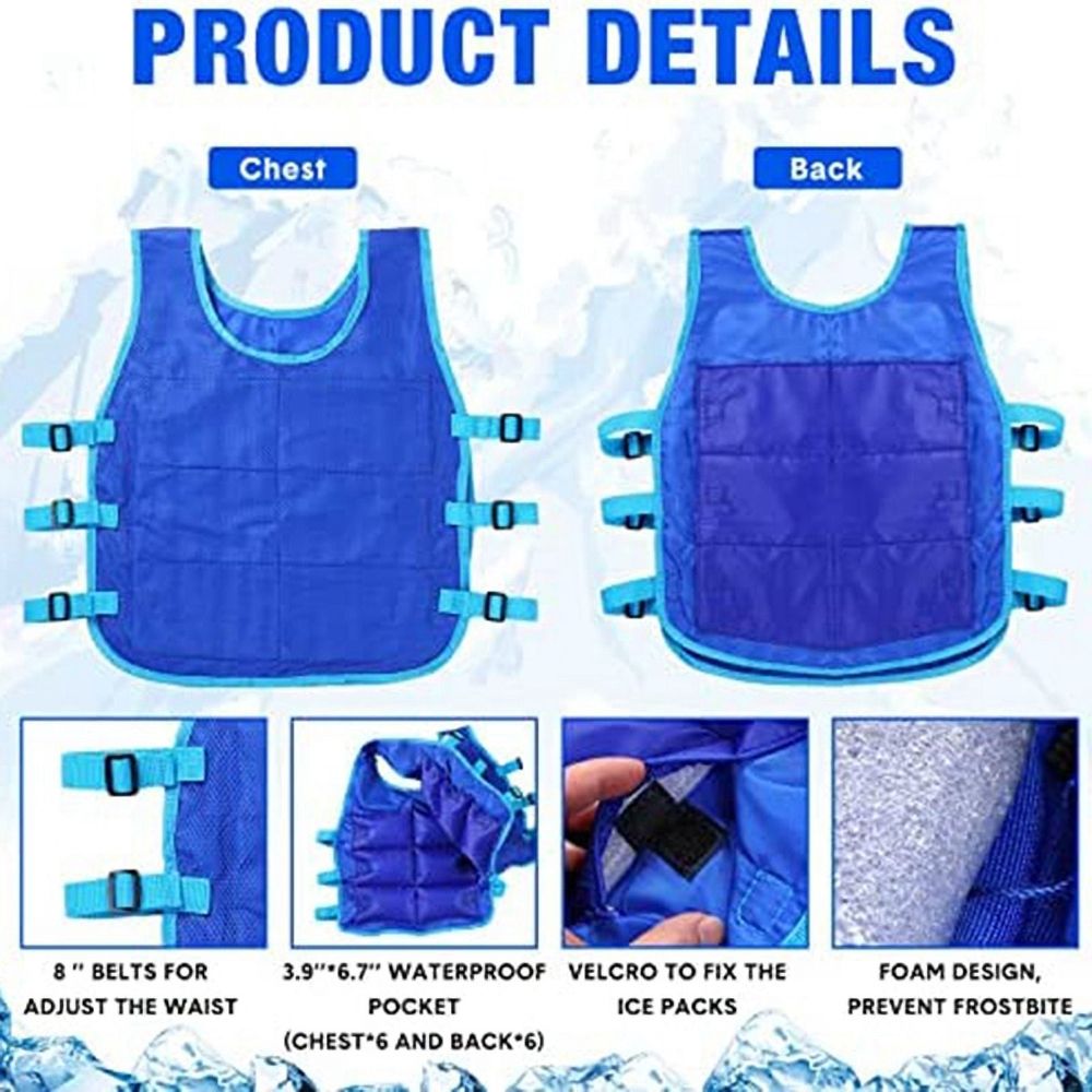 Adjustable Sleeveless Polyester, Fishing Vest (Unisex)