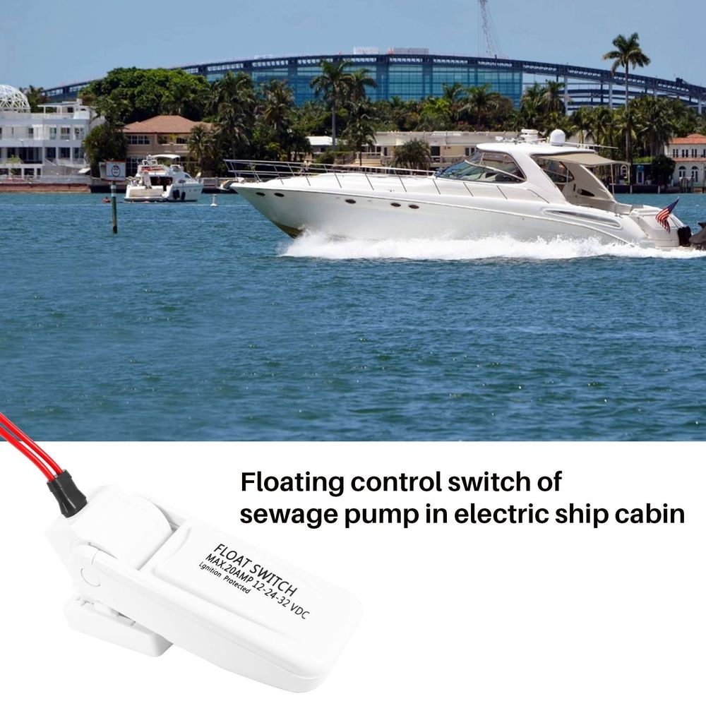 Bilge Pump Float Switch Automatic 12V 24V or 32V for Boat Yacht Camping Marine Fishing Water Pump Auto ON/OFF