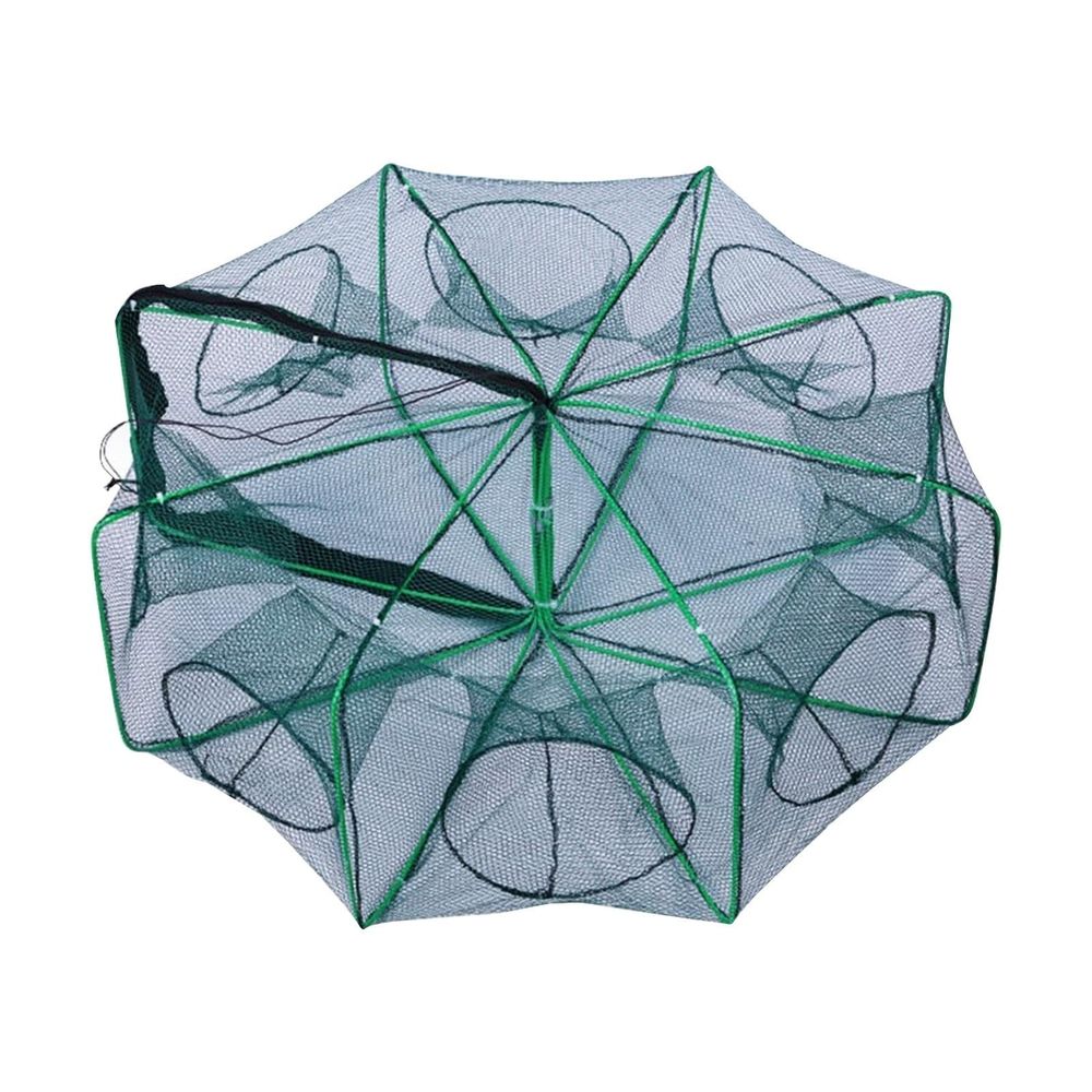 The Magic Foldable Fishing Trap - Upgraded Auto-Folding Bait Trap for Crab, Crayfish & Minnows - Portable Strengthened Cast Net for Freshwater/Saltwater Fishing
