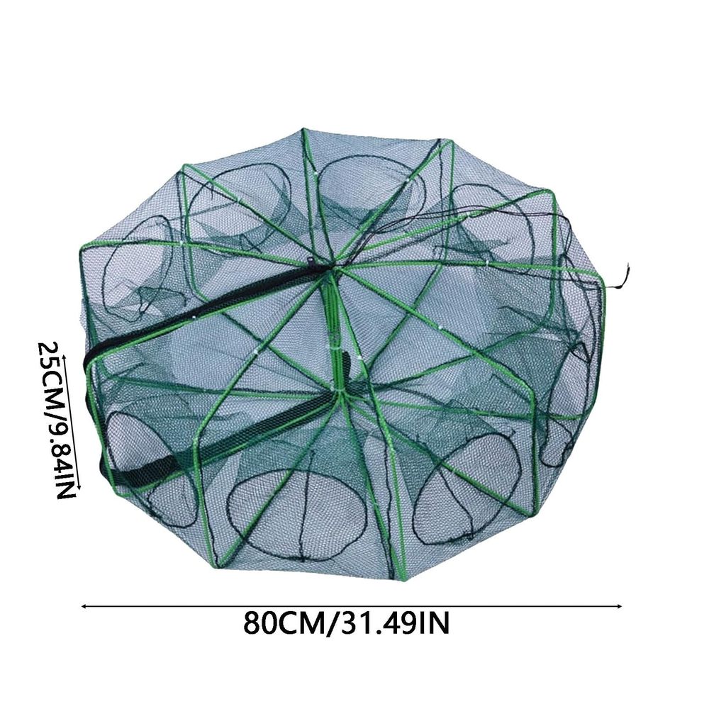 Auto-Folding Fishing Trap Net - Magic Foldable Crab & Minnow Trap - Durable Bait Catcher for Shrimp, Eels, Lobster - Portable Fish Trap for Outdoor Adventures