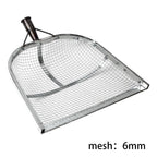 Stainless Steel Sifting Shovel - 4mm/6mm/8mm/12mm Mesh Soil Sieve & Sand Sifter | Multipurpose Garden Shovel for Farming, Chicken Coop Cleaning & Beach Treasure Hunting