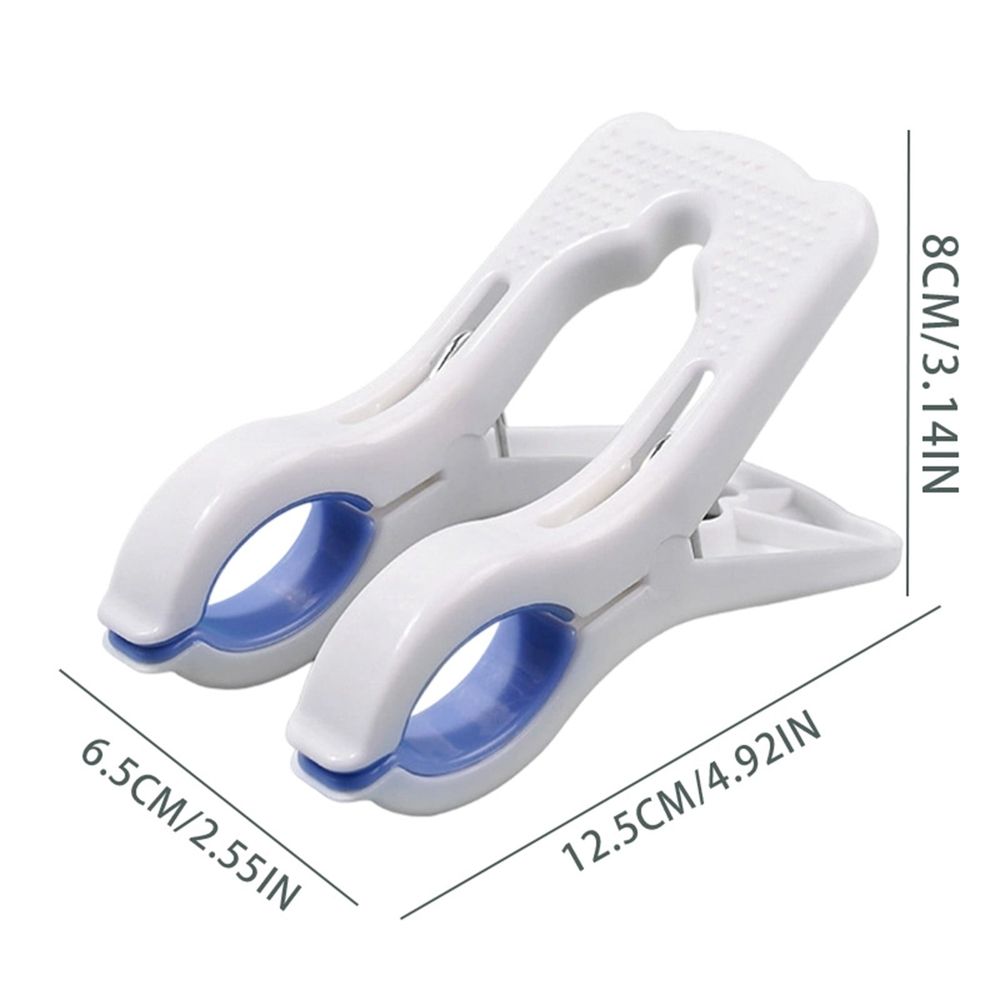 Marine Boat Rail Towel Clips - 4-8-12 Pack Storm Proof Large Towel Clips, Pontoon Boat Organizer & Multi-Purpose Outdoor Laundry Clips for Beach Fishing Cruise Travel