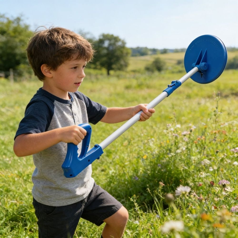 Kids Metal Detector Toy With 170mm Waterproof Coil And Low Battery Indicators For Outdoor Treasure Hunting Adventure