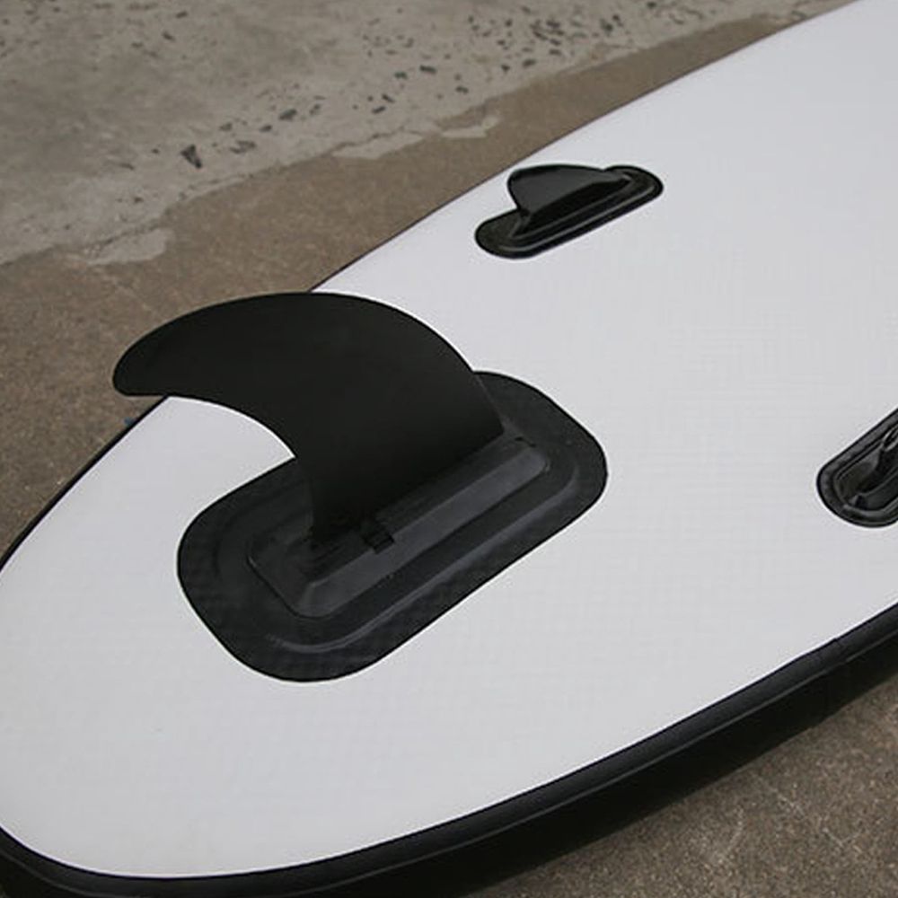 Paddle Board Fin,Slip-In Detachable Center Fin,Durable Nylon Plastic Replacement for SUP Surfboard Longboard,Black 7.1in