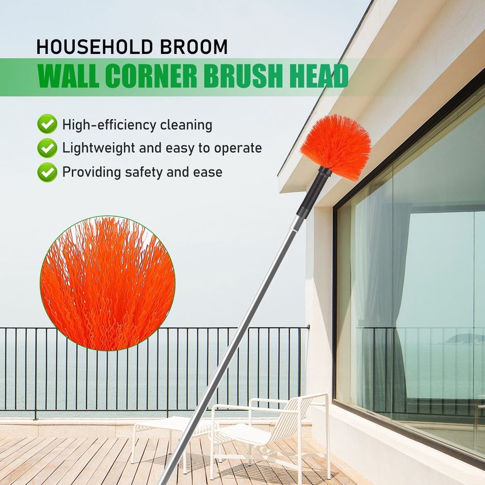 Duster Head Outdoor Dust Removal Orange Plastic Versatile Tool