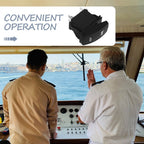 Black Marine Rocker Switch with Horn Reset Lever for Boat and Car Cabinet